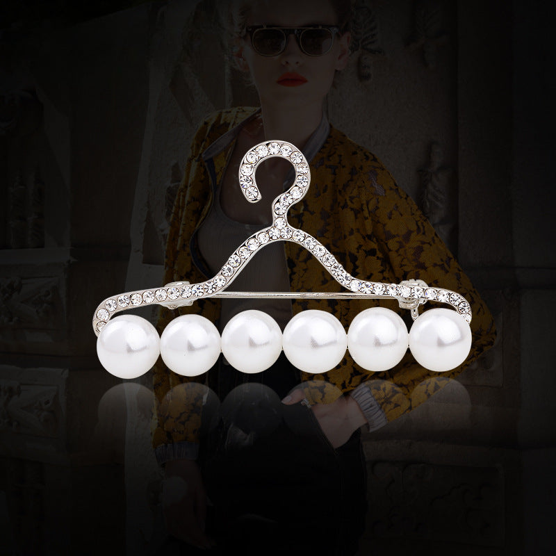 Trendy Pearl Hanger Brooch | Fashion Accessories | Glamour Enhancement | Elegant Accessories