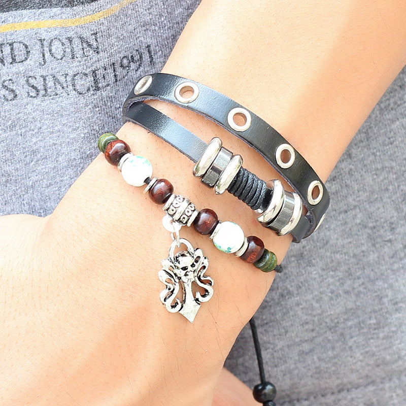 Skull Totem Alloy Bracelet | Personality Trend | Energy Protection