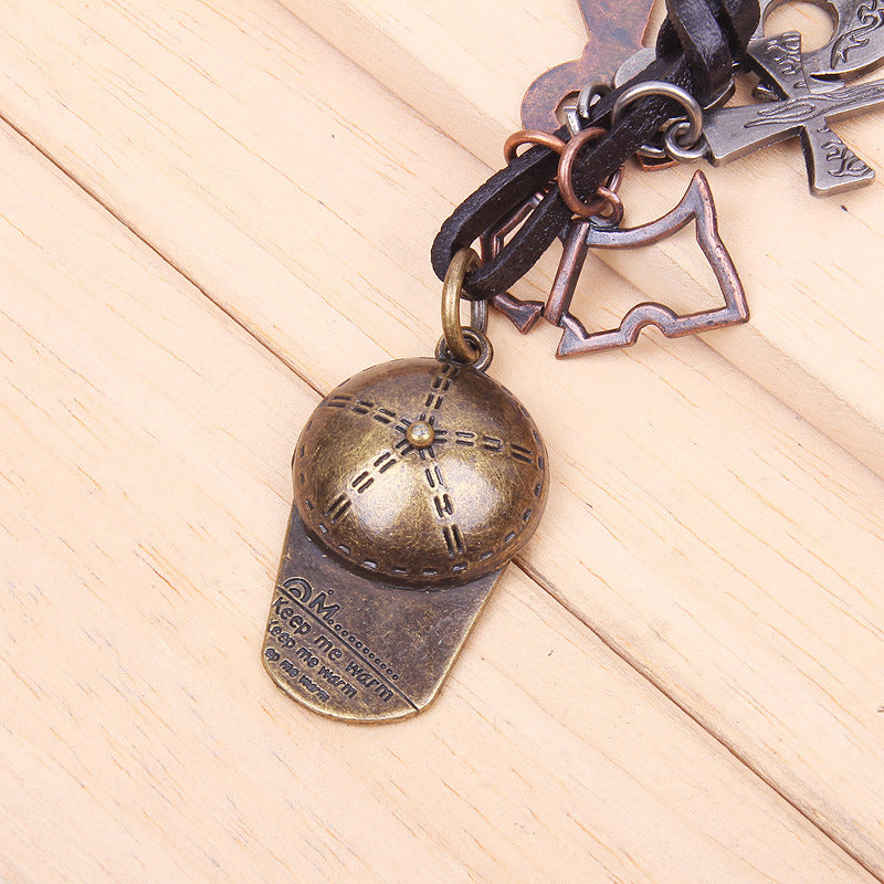 Vintage Copper Energy Guardian Pendant | Street Trend Necklace