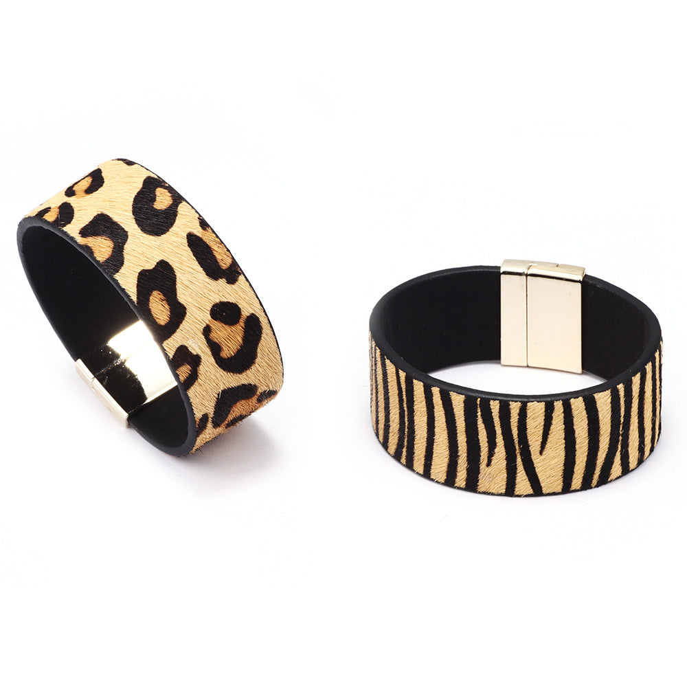 Pulsera de crin de caballo con guardián espiritual | Estilo bohemio | Brazalete energético con hebilla magnética 