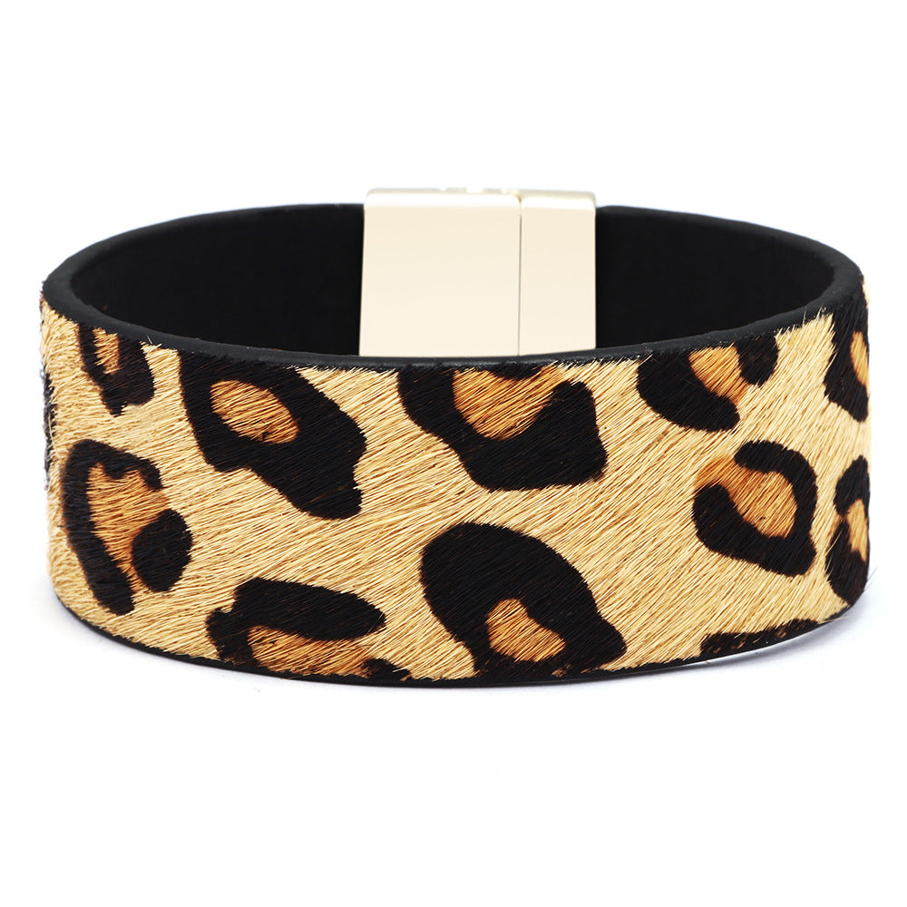 Pulsera de crin de caballo con guardián espiritual | Estilo bohemio | Brazalete energético con hebilla magnética 