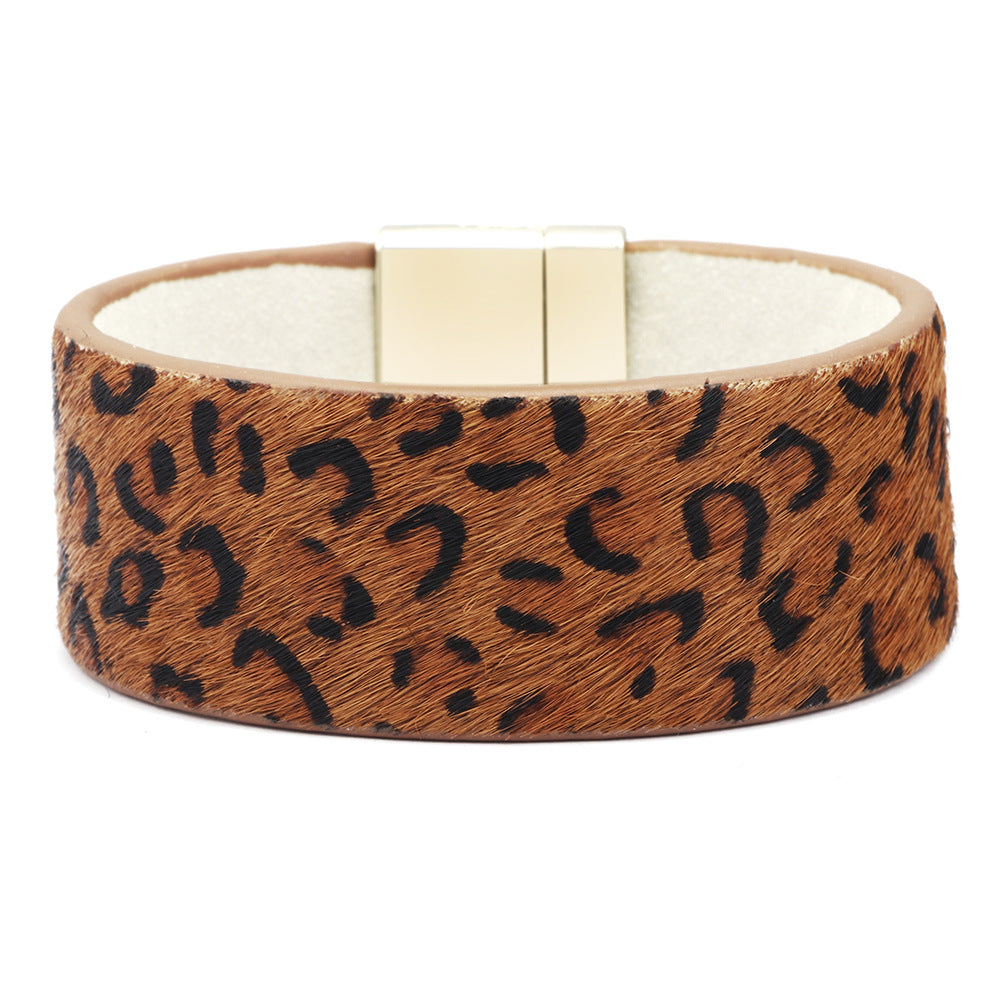 Pulsera de crin de caballo con guardián espiritual | Estilo bohemio | Brazalete energético con hebilla magnética 