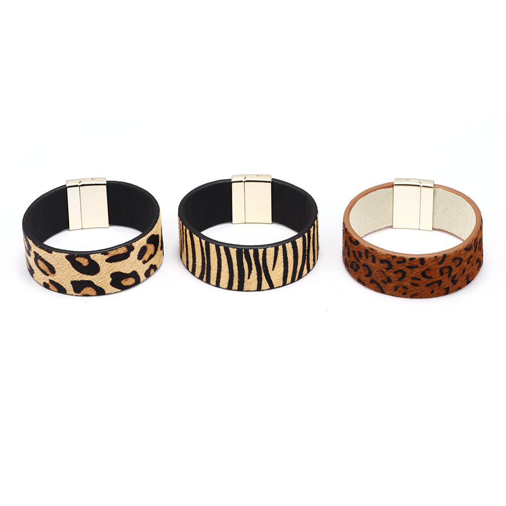 Pulsera de crin de caballo con guardián espiritual | Estilo bohemio | Brazalete energético con hebilla magnética 
