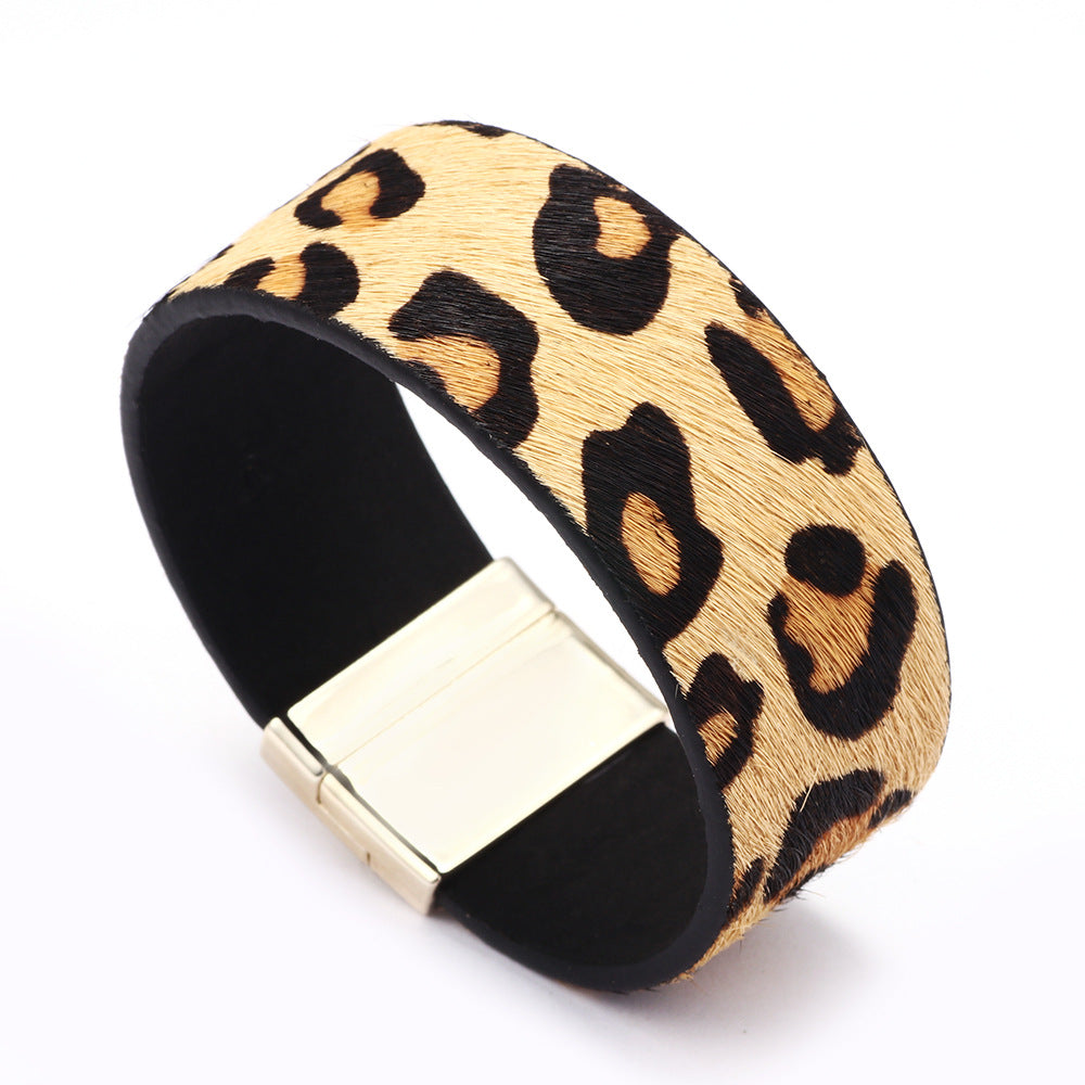 Pulsera de crin de caballo con guardián espiritual | Estilo bohemio | Brazalete energético con hebilla magnética 
