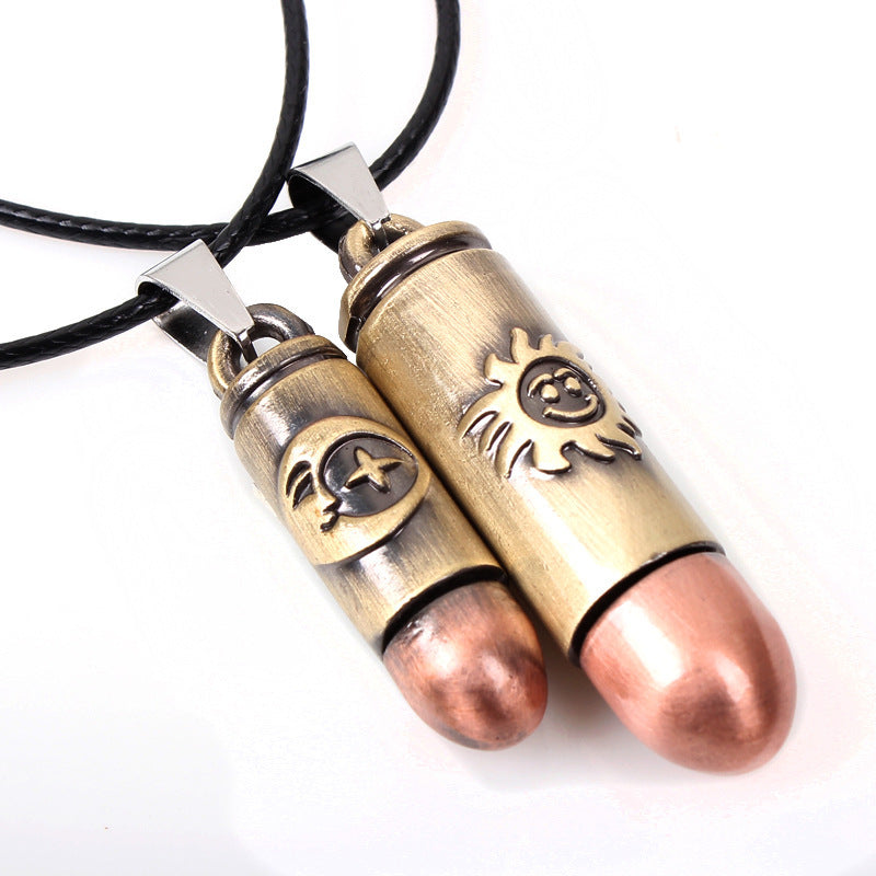 Spiritual Relief Sun - Moon Couple Sweater Necklace | Wax Rope Pendant | Love Protection