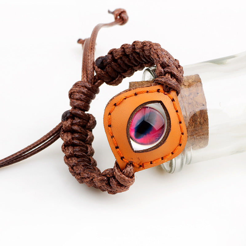 Atlantis Guardian Genuine Leather Luminous Stone Ocean Eye Energy Bracelet