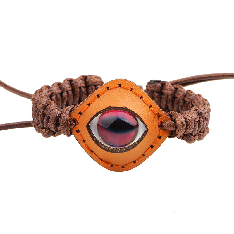 Atlantis Guardian Genuine Leather Luminous Stone Ocean Eye Energy Bracelet