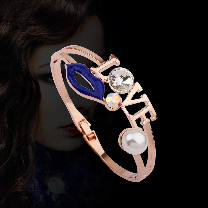 Spiritual Rose Gold Handmade Lip Bracelet | Love Guardianship | Fashion Accessories