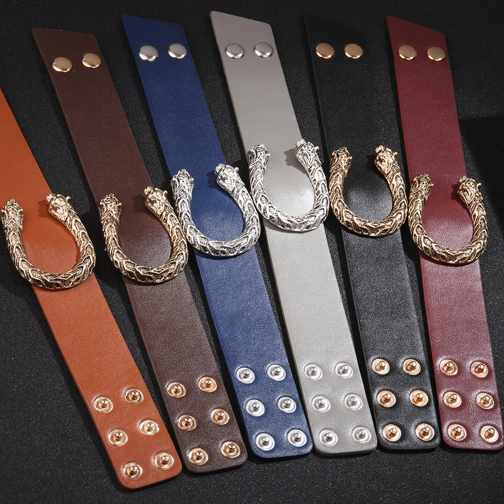 Power Totem PU Alloy Bracelet | Leopard Shape | Aura Enhancement