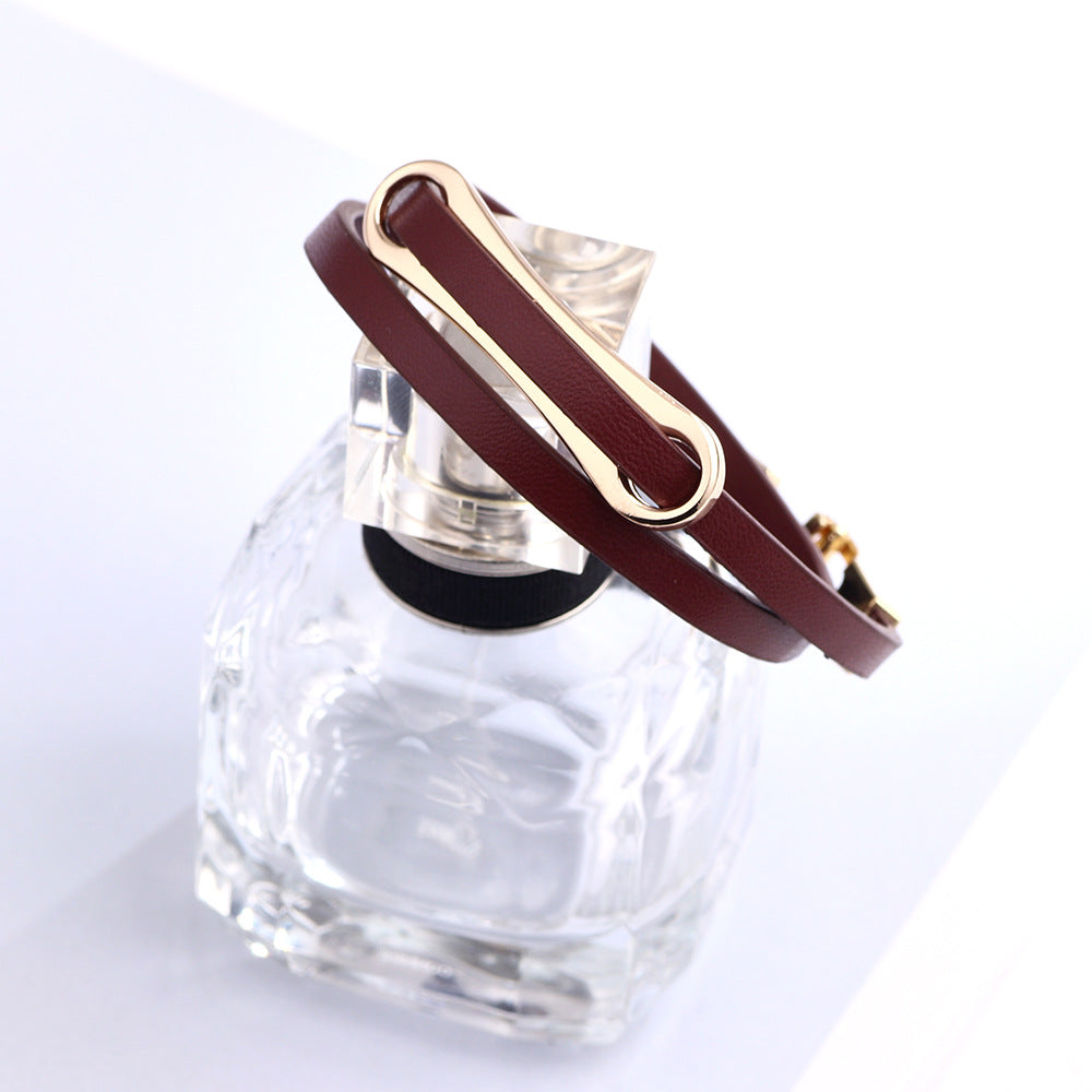Spiritual Alloy PU Leather T - buckle | Energy Conversion | Multi - scene Adaptable Dual - use Bracelet and Necklace