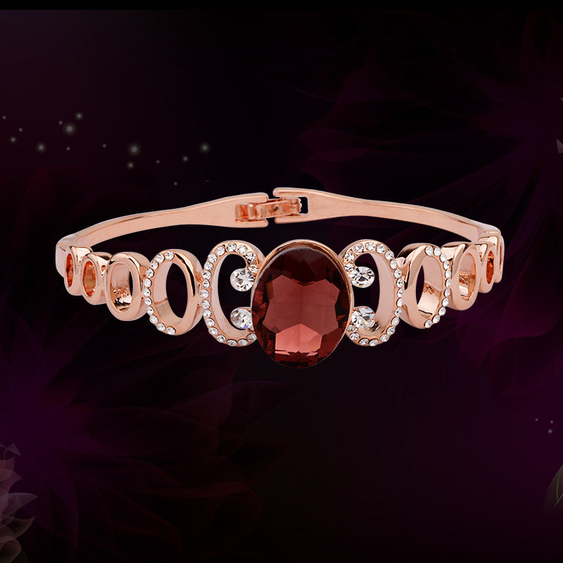 Roségoldenes Amethyst-Armband | Eleganter Energiestein | Exquisite Heilung 
