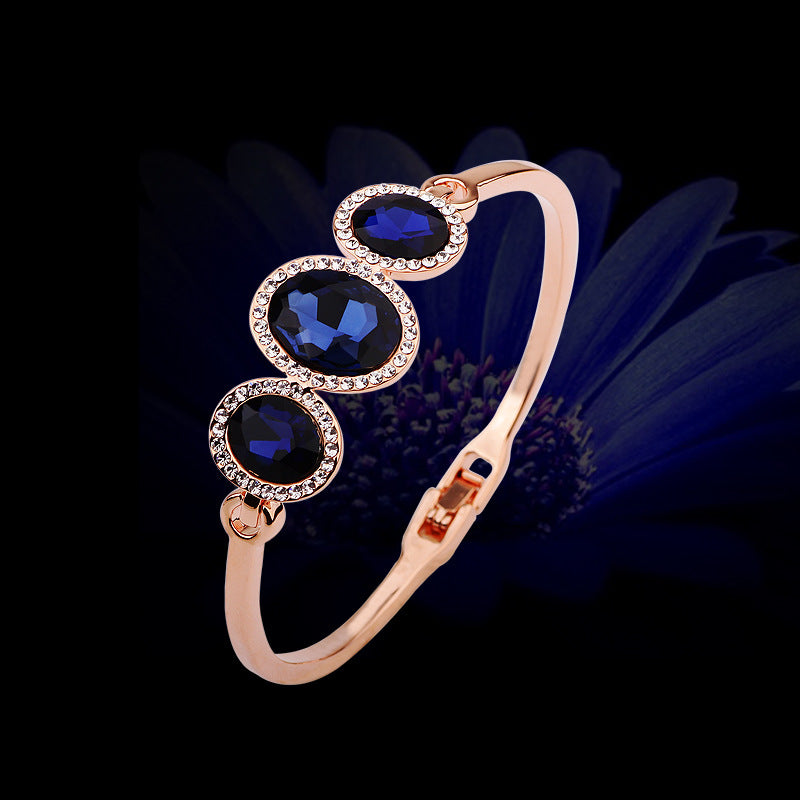Roségold Moran Kristall Diamant Armband | Glücksbringer | Geschenke für die Freundin 