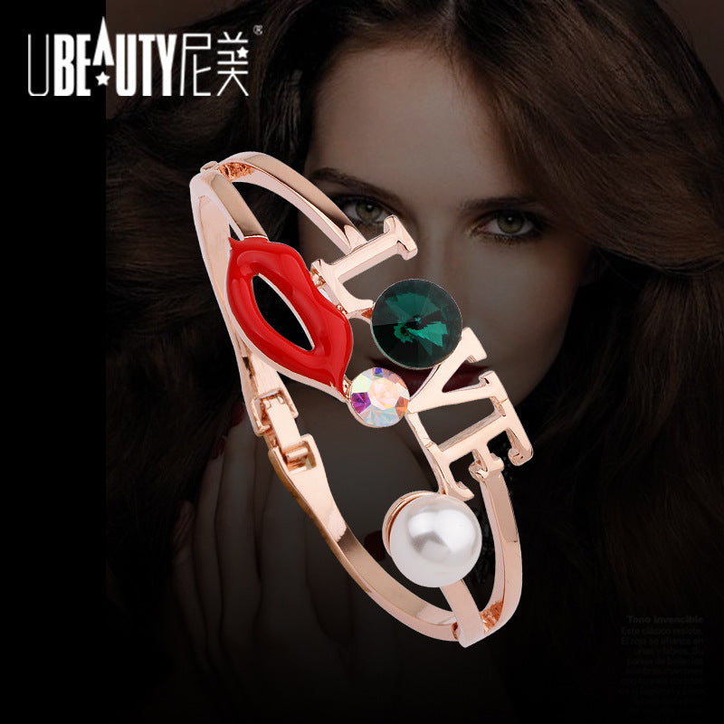 Spiritual Rose Gold Handmade Lip Bracelet | Love Guardianship | Fashion Accessories