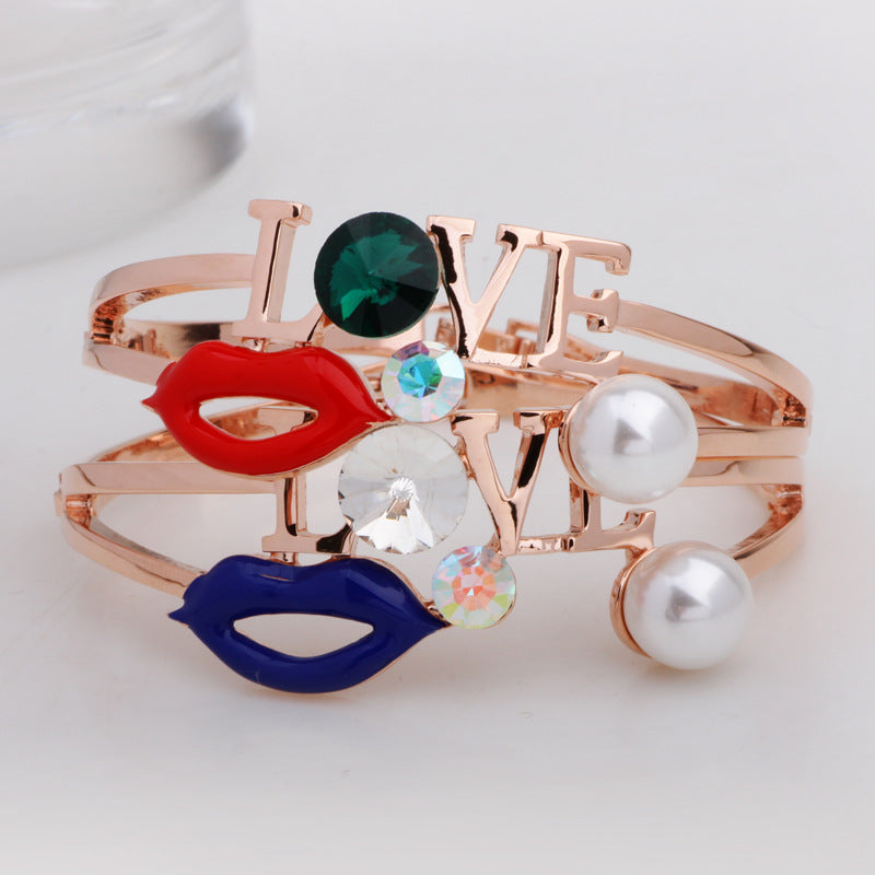 Spiritual Rose Gold Handmade Lip Bracelet | Love Guardianship | Fashion Accessories