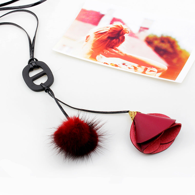 Mysterious Crystal Tassel Sweater Necklace | Autumn and Winter Ambiance | Spiritual Guardianship Necklace