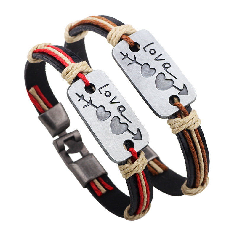 Cupid's Arrow Natural Crystal Couples' Bracelet | Exclusive Valentine's Day Affection - Guarding Hand Jewelry