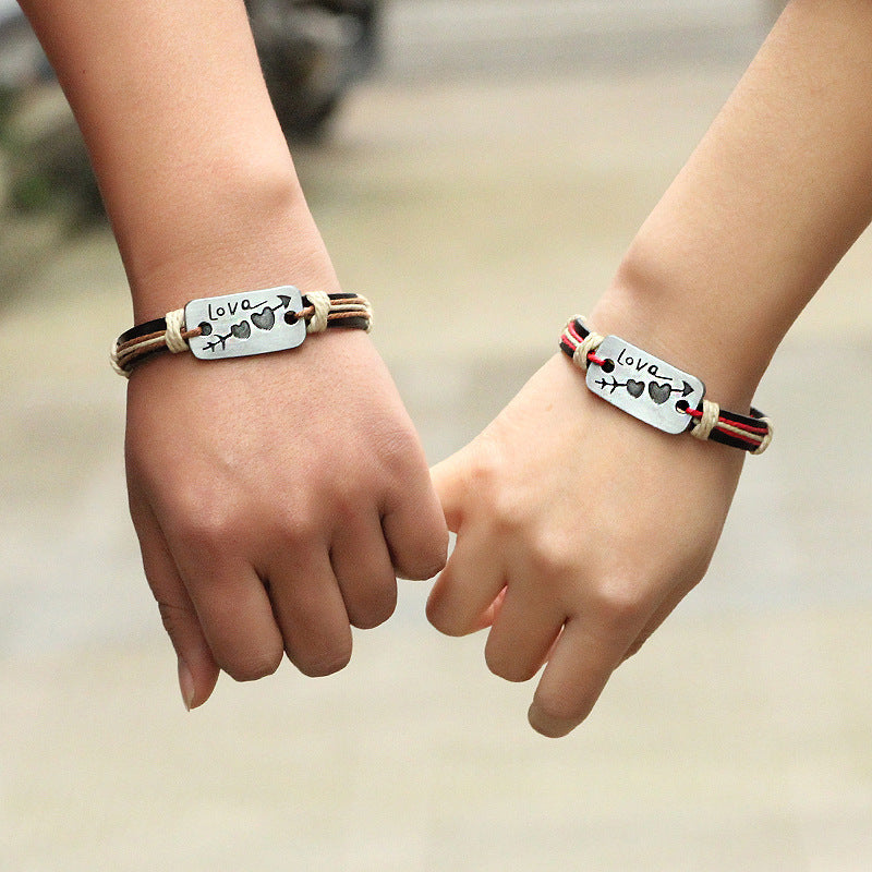 Cupid's Arrow Natural Crystal Couples' Bracelet | Exclusive Valentine's Day Affection - Guarding Hand Jewelry