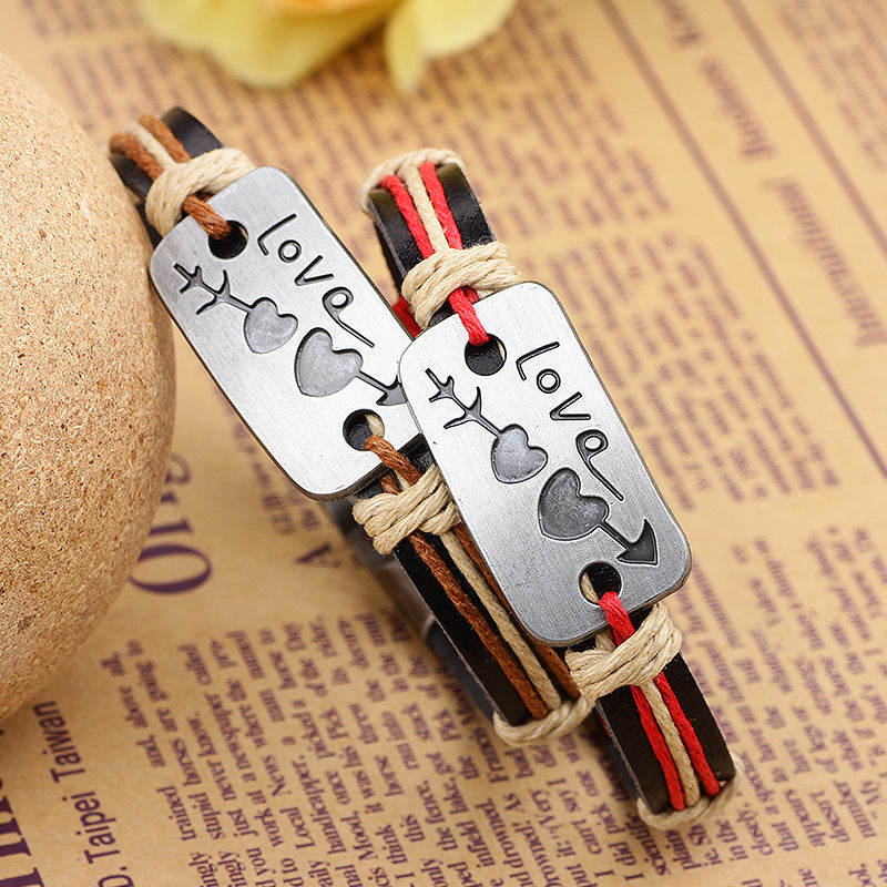 Cupid's Arrow Natural Crystal Couples' Bracelet | Exclusive Valentine's Day Affection - Guarding Hand Jewelry