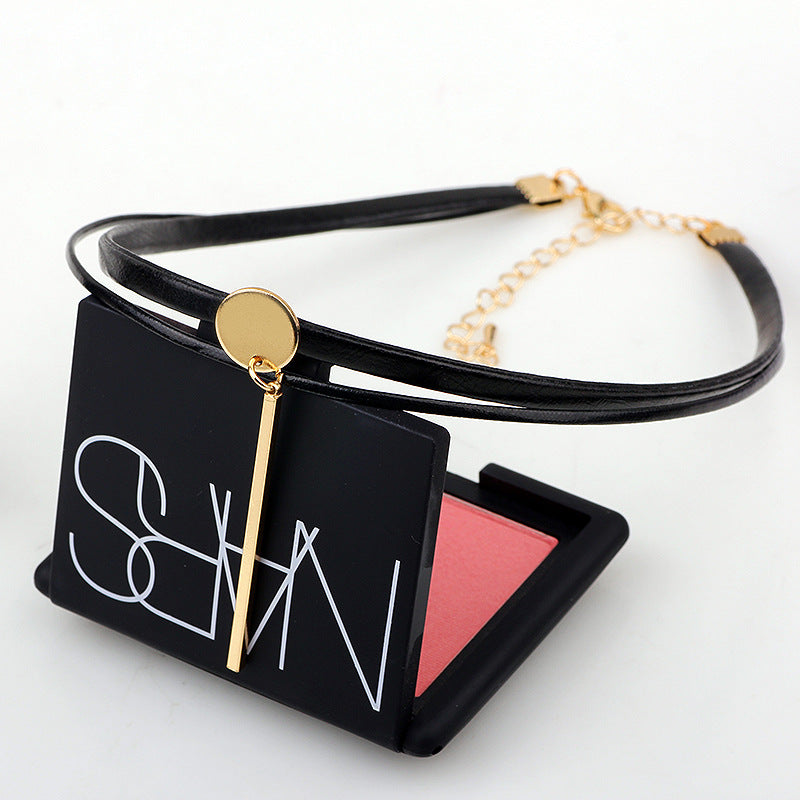 Nordic Rune Leather Neck Chain for Women, Punk-style Collarbone Short Chain | Simple, Versatile and High - end