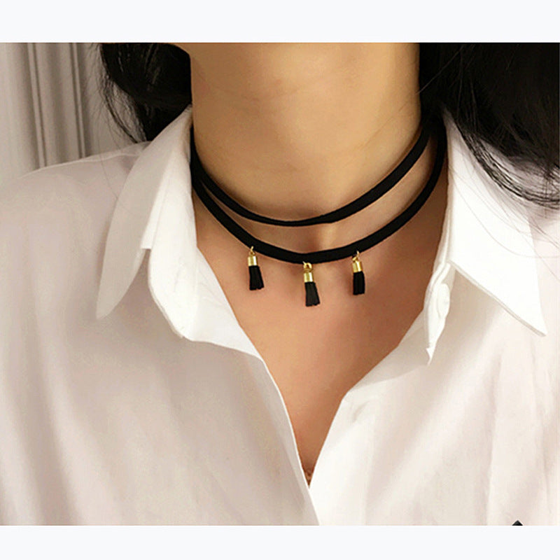 Mysterious Rune Ultra - fine Fiber Short - style Collarbone Chain | Guardian Temperament Neck Jewelry