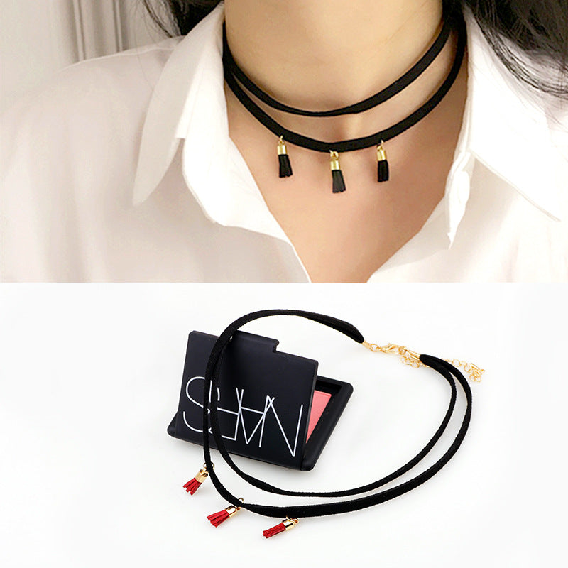 Mysterious Rune Ultra - fine Fiber Short - style Collarbone Chain | Guardian Temperament Neck Jewelry