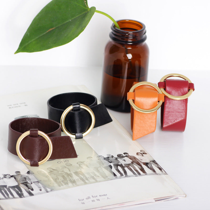 Mysterious Rune PU Leather Women's Bracelet | Fashion Accessories | Energy Circulation