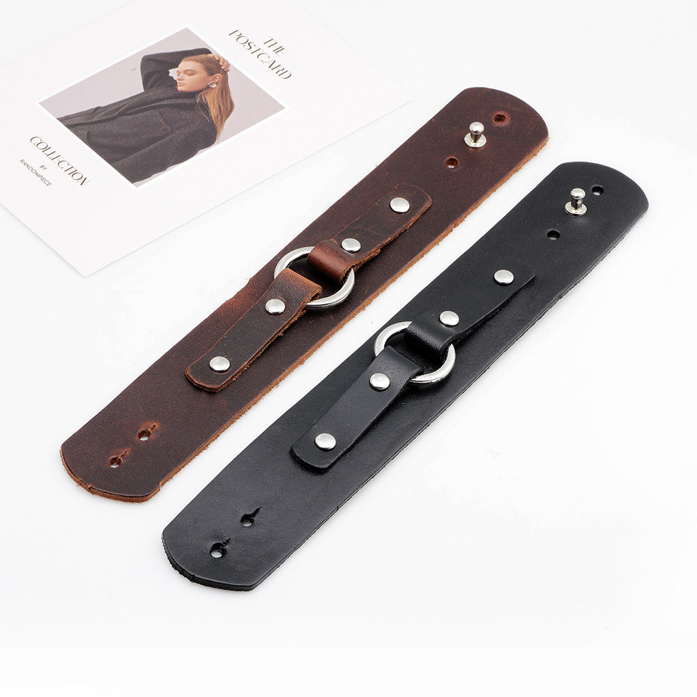Totem-Armband aus breitem Leder im Punk-Stil | Für Individualität | Coolness-Boost
