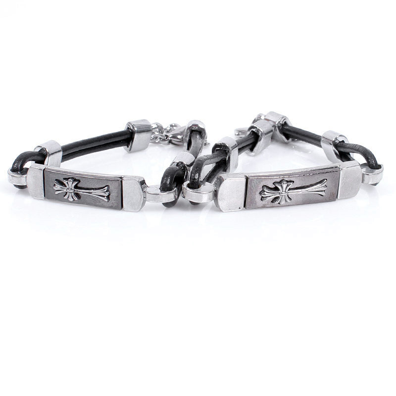 Couple Metal Cross Bracelet | Emotional Connection | Valentine's Day Gifts