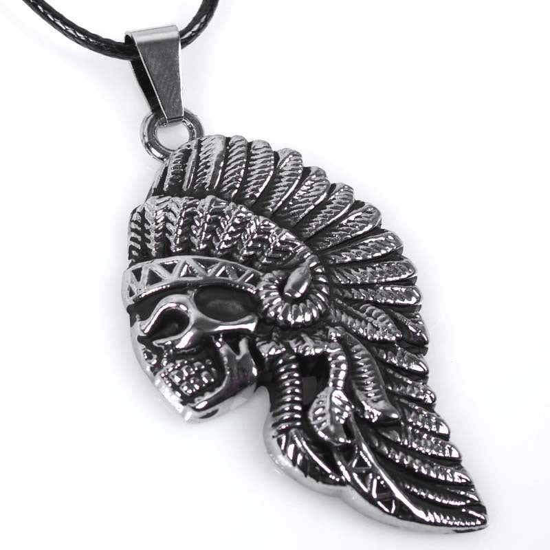 Hip-hop style creative leather rope men's and women's pendants | Trend accessories | Personality display