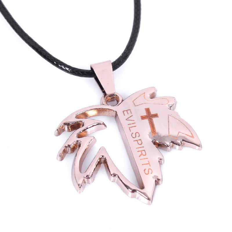 Hip-hop style creative leather rope men's and women's pendants | Trend accessories | Personality display