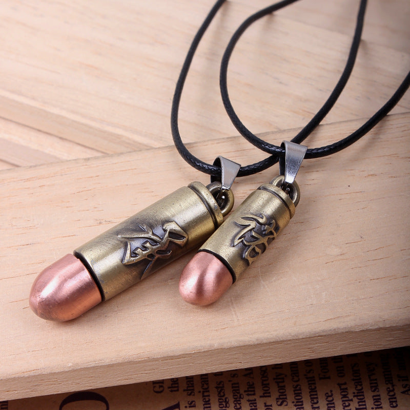 Love Pledge Natural Wax Cord Couple Pendant | Emotional Protection | Sweater Chain