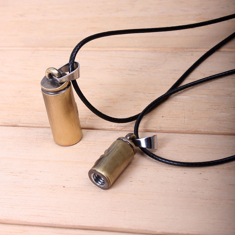 Spiritual Connection Chinese - Character Couples' Guardian Pendant Simple Necklace | Commemorative Sweater Chain for Besties' Friendship