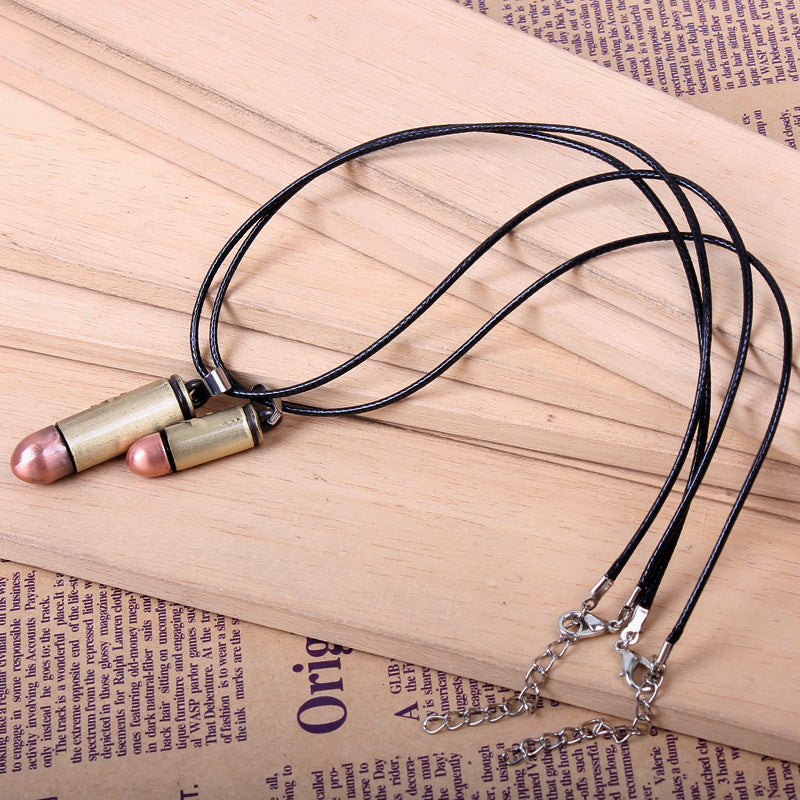 Spiritual Connection Chinese - Character Couples' Guardian Pendant Simple Necklace | Commemorative Sweater Chain for Besties' Friendship