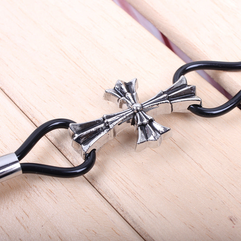 Personalized Simple Alloy Cross Punk Bracelet | Spirit Talisman | Self-Expression