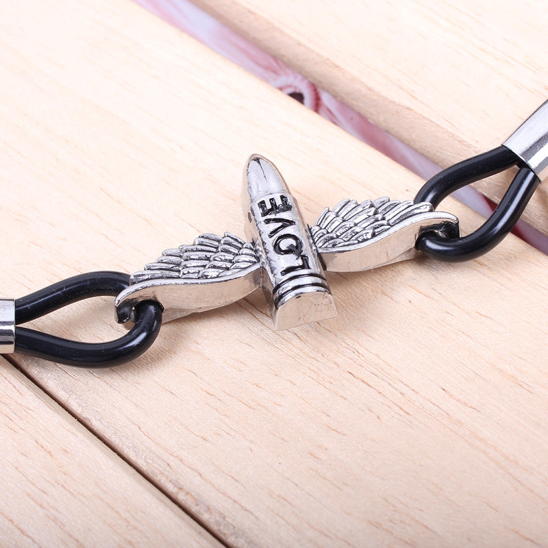 Exquisite Wings LOVE Double Tube Alloy Bracelet | Energy Guardian