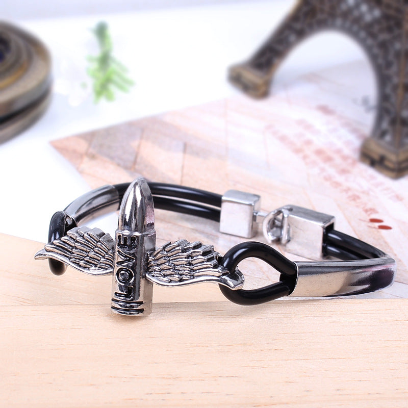 Exquisite Wings LOVE Double Tube Alloy Bracelet | Energy Guardian