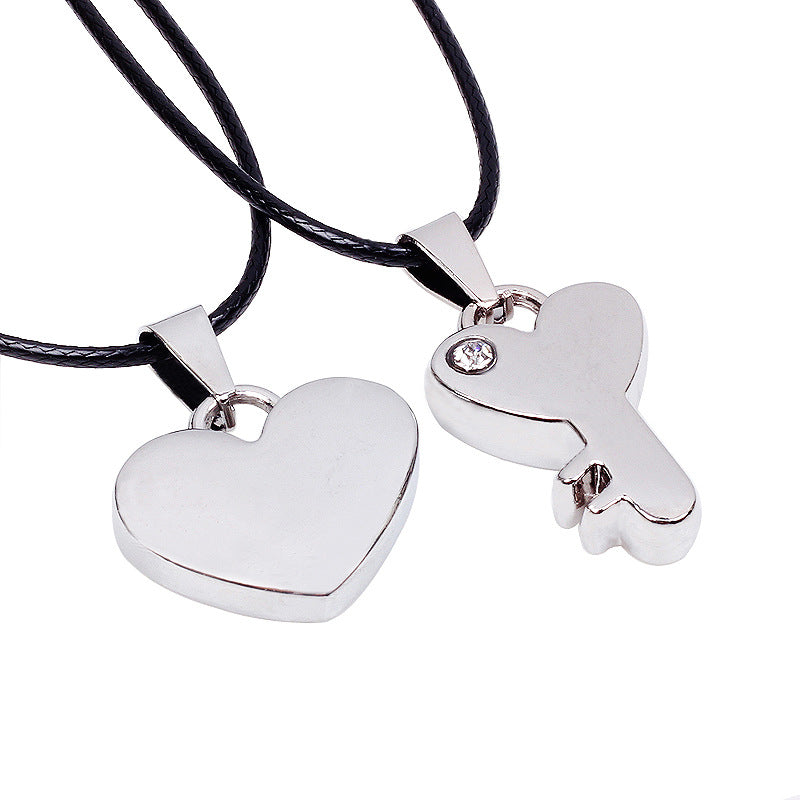 The Wheel of Fortune Hourglass Leather Couple Pendant Necklace | Spiritual Enlightenment | Unique Style
