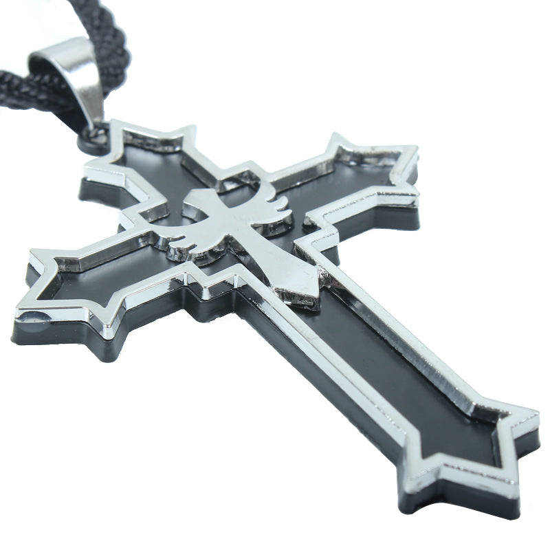 Vintage Cross Pendant | Energy Body Protection | Metal Necklace