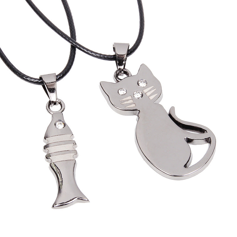 The Wheel of Fortune Hourglass Leather Couple Pendant Necklace | Spiritual Enlightenment | Unique Style
