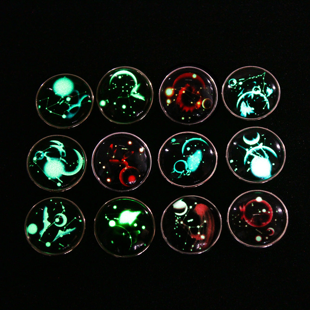 Constellation Guardian Starry Night Luminous Cowhide Beaded Bracelet | Couple's Exclusive Energy Chain