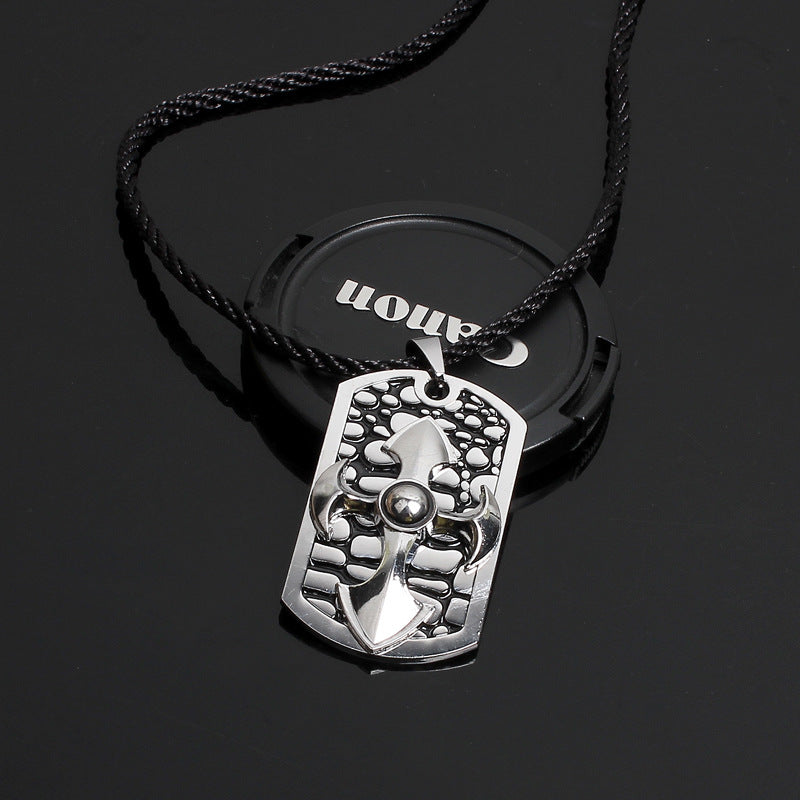 Vintage Cross Sterling Silver Necklace | Faith Protection | Men's Energy Jewelry
