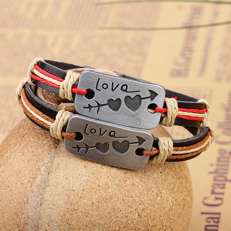 Cupid's Arrow Natural Crystal Couples' Bracelet | Exclusive Valentine's Day Affection - Guarding Hand Jewelry