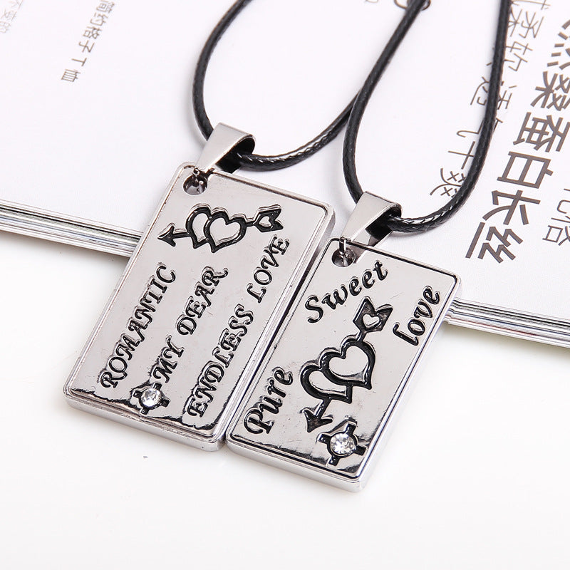 Love alloy arrow through the heart Valentine's Day tag | Romantic gift | Anniversary