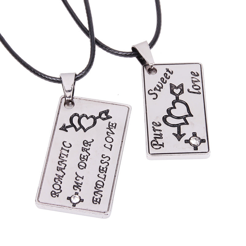 Love alloy arrow through the heart Valentine's Day tag | Romantic gift | Anniversary