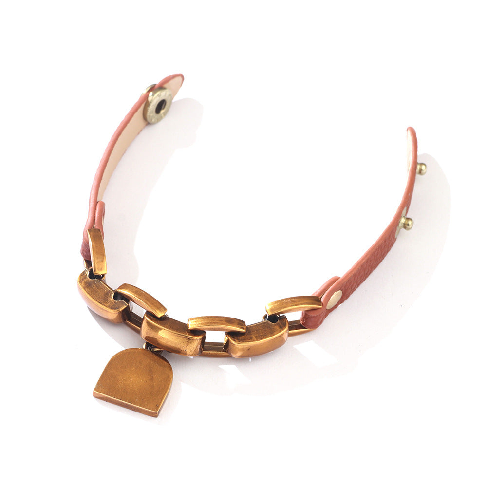Spiritual Guardianship · Metal Elliptical Heart Lock Bracelet | Love Token | Exclusive for Girls