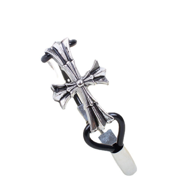 Personalized Simple Alloy Cross Punk Bracelet | Spirit Talisman | Self-Expression
