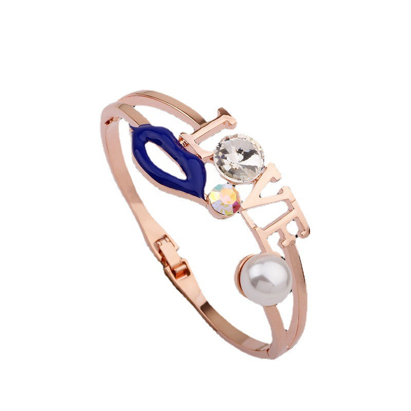 Spiritual Rose Gold Handmade Lip Bracelet | Love Guardianship | Fashion Accessories