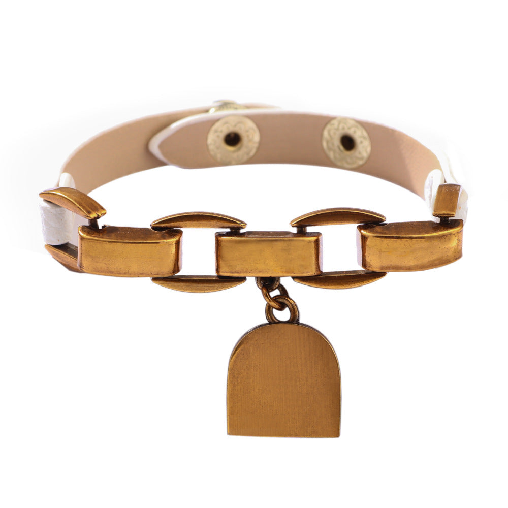 Spiritual Guardianship · Metal Elliptical Heart Lock Bracelet | Love Token | Exclusive for Girls
