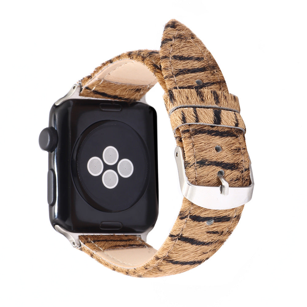 Spiritual Zebra Pattern Horsehair Apple Watch Wristband | Trendy and Individual | Fashionable and Versatile