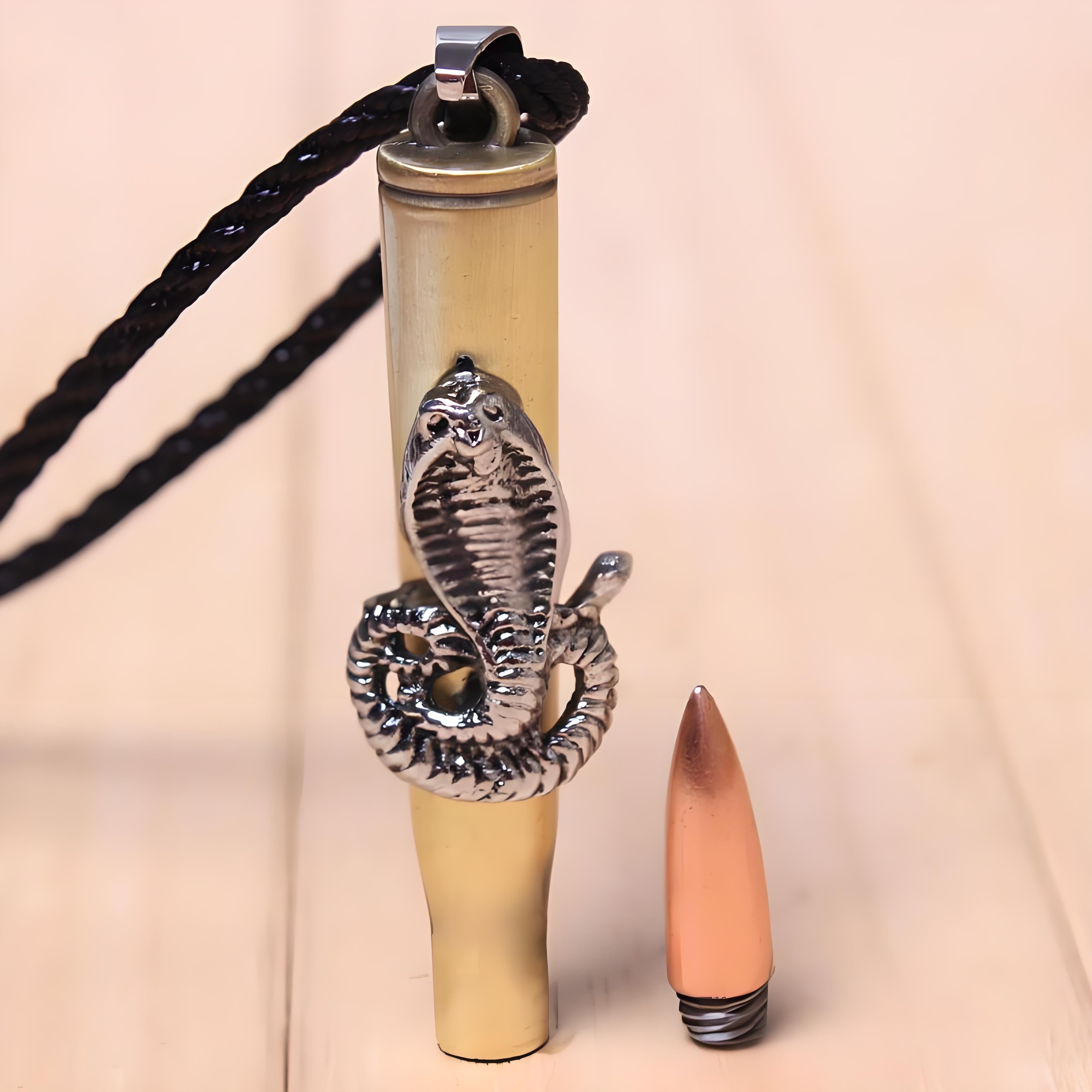 Mediterranean Wind Snake Eye Creative Men's Necklace | Energy Guard | PU Leather Rope | Personalized Fashion